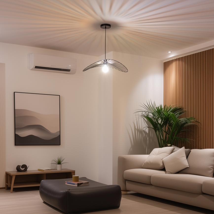 Brilagi - LED függeszték drótkábelen CERIA WIRE 1xE27/40W/230V 40x56 cm fekete