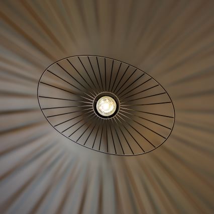 Brilagi - LED függeszték drótkábelen CERIA WIRE 1xE27/40W/230V 40x56 cm fekete