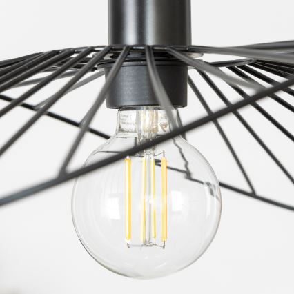 Brilagi - LED függeszték drótkábelen CERIA WIRE 1xE27/40W/230V 40x56 cm fekete