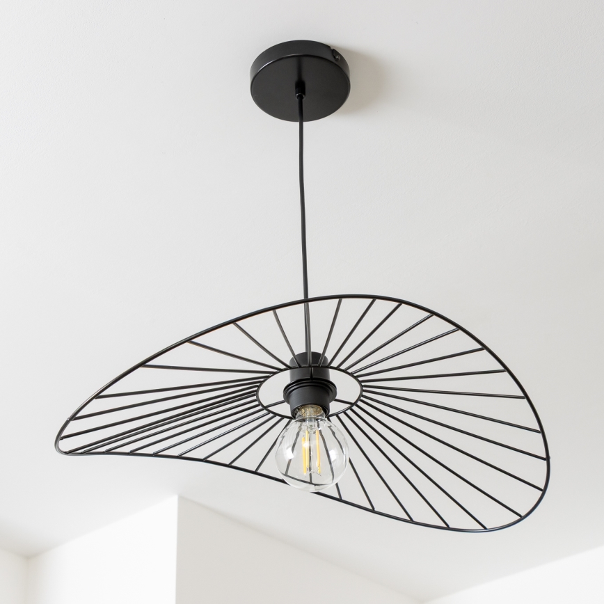 Brilagi - LED függeszték drótkábelen CERIA WIRE 1xE27/40W/230V 40x56 cm fekete