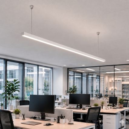 Brilagi - LED függesztett lámpa FULLDAY LED/30/40/50W/230V 2700/4000/6000K 150 cm fehér
