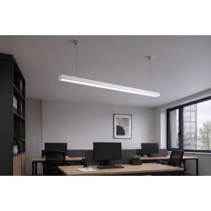 Brilagi - LED függesztett lámpa FULLDAY LED/30/40/50W/230V 2700/4000/6000K 150 cm fehér