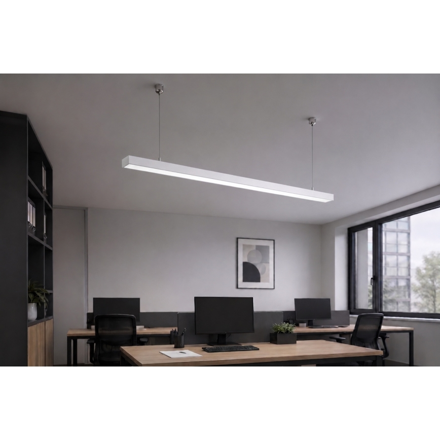 Brilagi - LED függesztett lámpa FULLDAY LED/30/40/50W/230V 2700/4000/6000K 150 cm fehér