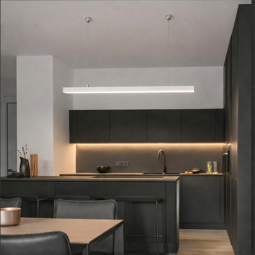 Brilagi - LED függesztett lámpa FULLDAY LED/30/40/50W/230V 2700/4000/6000K 150 cm fehér