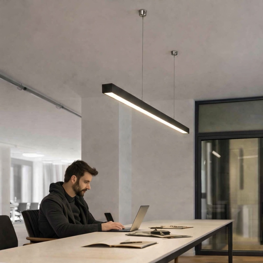 Brilagi - FULLDAY LED függőlámpa 30/40/50W, 230V, 2700/4000/6000K, 150 cm, fekete