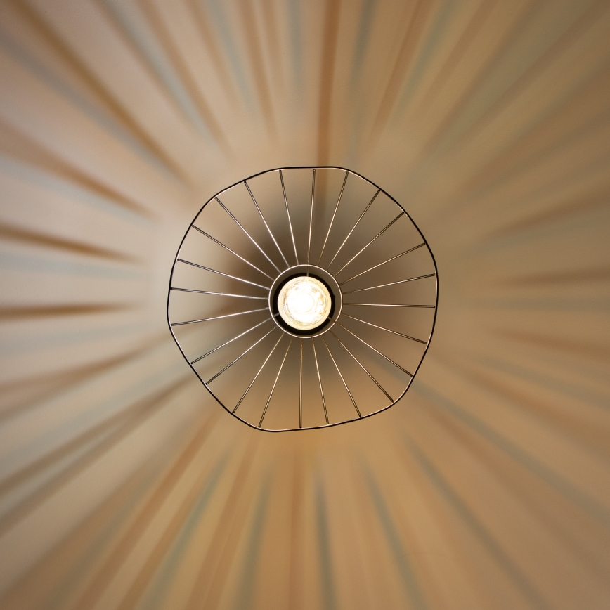 Brilagi - LED függeszték kábelen CERIA WIRE 1xE27/40W/230V Ø 40 cm fekete