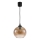 Brilagi - LED függeszték kábelen RETRO GLASS 1xE27/60W/230V átm. 18 cm fekete/füstös barna