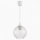 Brilagi - LED függeszték kábelen RETRO GLASS 1xE27/60W/230V Ø 18 cm fehér/átlátszó