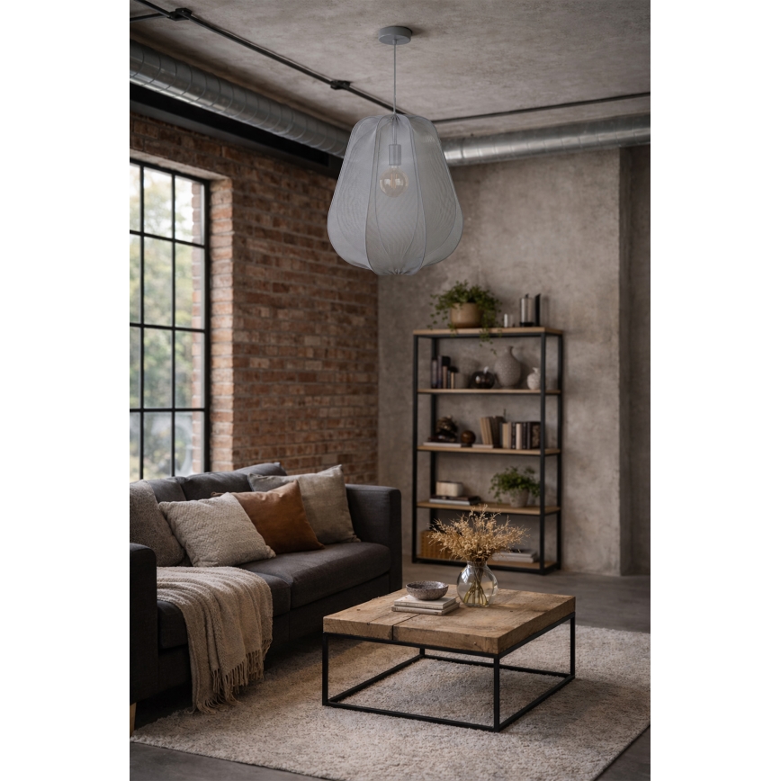 Brilagi - LED függeszték kábellel ARVEN 1xE27/8W/230V Ø 37 cm szürke