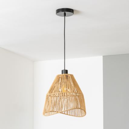 Brilagi - LED függeszték kábellel CERIA BOHO 1xE27/40W/230V átm. 30 cm barna