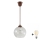 Brilagi - LED függeszték kábellel RETRO GLASS 1xE27/60W/230V átm. 25 cm barna/átlátszó