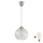 Brilagi - LED függeszték kábellel RETRO GLASS 1xE27/60W/230V átm. 25 cm ezüst/átlátszó