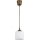 Brilagi - LED függeszték kábellel RETRO GLASS 1xE27/60W/230V Ø 10 cm barna/fehér