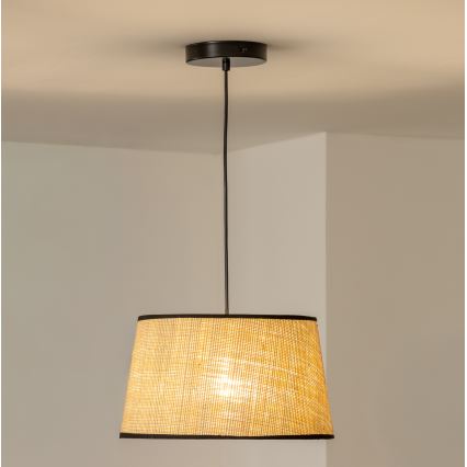 Brilagi - LED függeszték zsinóron CERIA 1xE27/40W/230V átm. 35 cm bézs