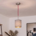 Brilagi - LED függeszték zsinóron NUBILA 1xE27/60W/230V átm. 14 cm piros/szürke