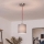 Brilagi - LED függeszték zsinóron NUBILA 1xE27/60W/230V átm. 14 cm piros/világosszürke