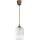 Brilagi - LED függeszték zsinóron RETRO GLASS 1xE27/60W/230V átm. 14 cm barna/fehér