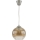 Brilagi - LED függeszték zsinóron RETRO GLASS 1xE27/60W/230V átm. 18 cm ezüst/füstös barna