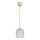Brilagi - LED függeszték zsinóron RETRO GLASS 1xE27/60W/230V Ø 14 cm bézs/fehér