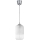 Brilagi - LED függeszték zsinóron RETRO GLASS 1xE27/60W/230V Ø 14 cm ezüst/fehér