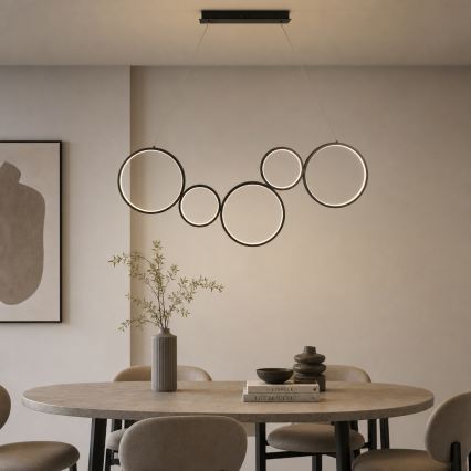Brilagi - LED függőlámpa kábelen ECHO LED/60W/230V 4000K 100 cm fekete