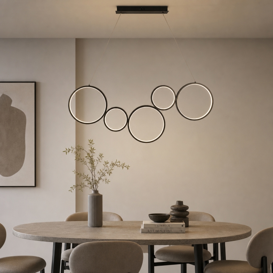 Brilagi - LED függőlámpa kábelen ECHO LED/60W/230V 4000K 100 cm fekete
