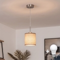 Brilagi - LED függőlámpa kábelen NUBILA 1xE27/60W/230V átm. 14 cm barna