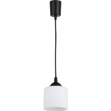 Brilagi - LED függőlámpa kábelen RETRO GLASS 1xE27/60W/230V átm. 14 cm fekete/fehér