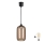 Brilagi - LED függőlámpa kábelen RETRO GLASS 1xE27/60W/230V átm. 14 cm fekete/füstbarna