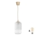 Brilagi - LED függőlámpa kábelen RETRO GLASS 1xE27/60W/230V Ø 14 cm bézs/fehér
