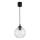 Brilagi - LED függőlámpa kábelen RETRO GLASS 1xE27/60W/230V Ø 18 cm fekete/átlátszó