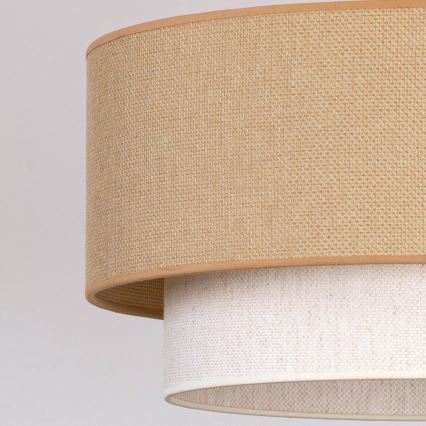 Brilagi - LED függőlámpa kábellel BOHO ECO 1xE27/10W/230V átm. 40 cm bézs/krém