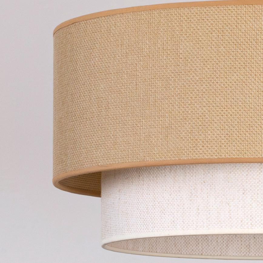 Brilagi - LED függőlámpa kábellel BOHO ECO 1xE27/10W/230V átm. 40 cm bézs/krém