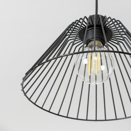 Brilagi - LED függőlámpa kábellel CERIA WIRE 1x E27/40W/230V, átmérő 30 cm, fekete