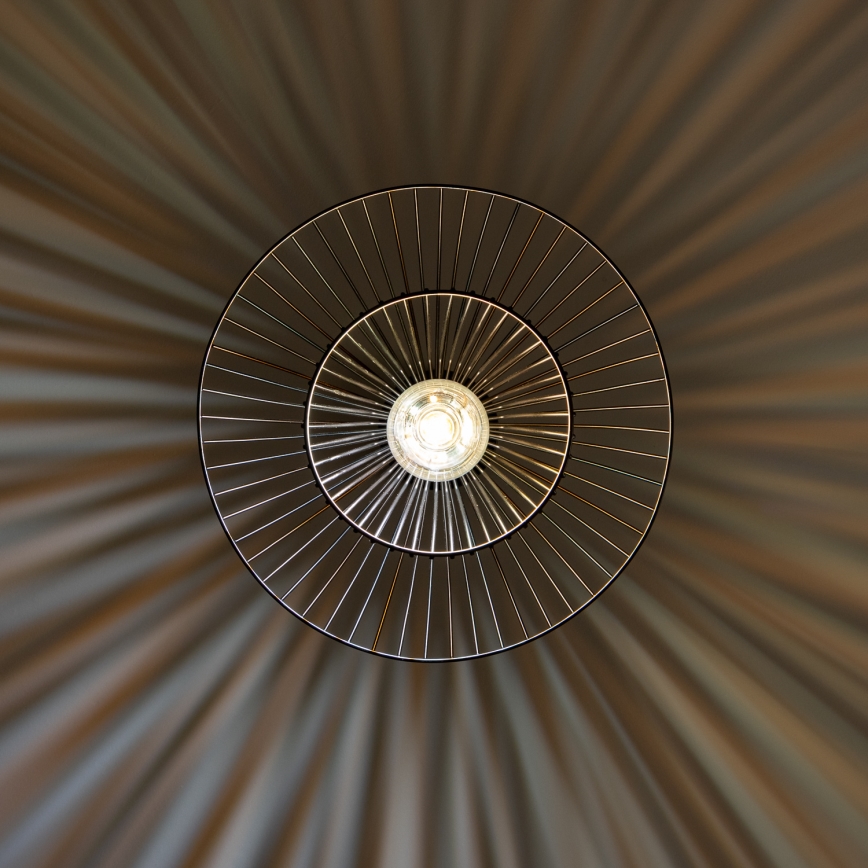 Brilagi - LED függőlámpa kábellel CERIA WIRE 1xE27/40W/230V Ø 38 cm fekete