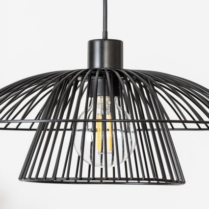 Brilagi - LED függőlámpa kábellel CERIA WIRE 1xE27/40W/230V Ø 38 cm fekete