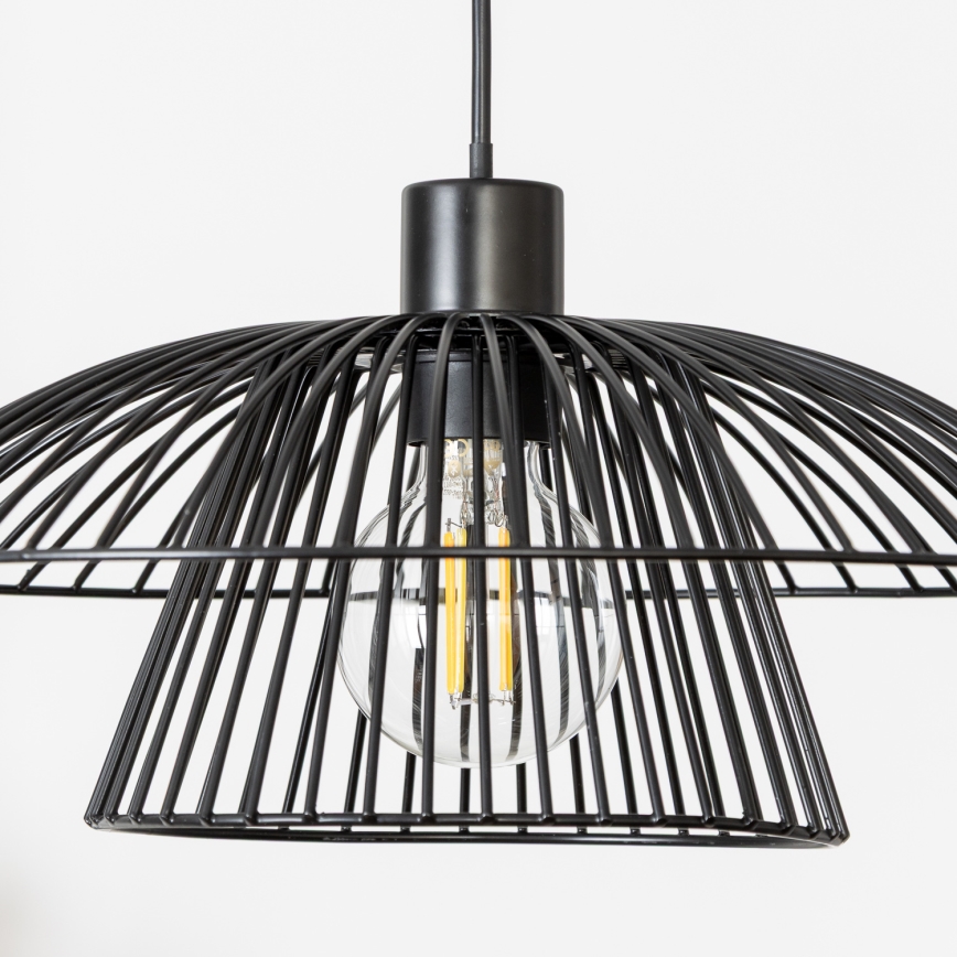 Brilagi - LED függőlámpa kábellel CERIA WIRE 1xE27/40W/230V Ø 38 cm fekete