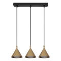 BRILAGI - LED Függőlámpa kábellel CONE TRIPLE 3xGX53/15W/230V arany