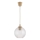 Brilagi - LED függőlámpa kábellel RETRO GLASS 1xE27/60W/230V Ø 18 cm bézs/átlátszó