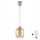 Brilagi - LED függőlámpa RETRO GLASS, 1xE27/60W/230V, átm. 14 cm, ezüst/füstös barna
