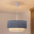 Brilagi - LED függőlámpa zsinóron BOHO ECO 1xE27/10W/230V Ø 40 cm kék/krémszínű