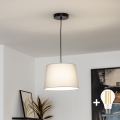 Brilagi - LED függőlámpa zsinóron CERIA 1xE27/40W/230V átm. 30 cm szürke