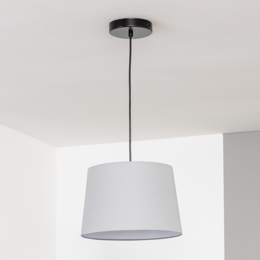 Brilagi - LED függőlámpa zsinóron CERIA 1xE27/40W/230V átm. 30 cm szürke
