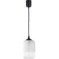 Brilagi - LED függőlámpa zsinóron RETRO GLASS 1xE27/60W/230V átm. 14 cm fekete/fehér