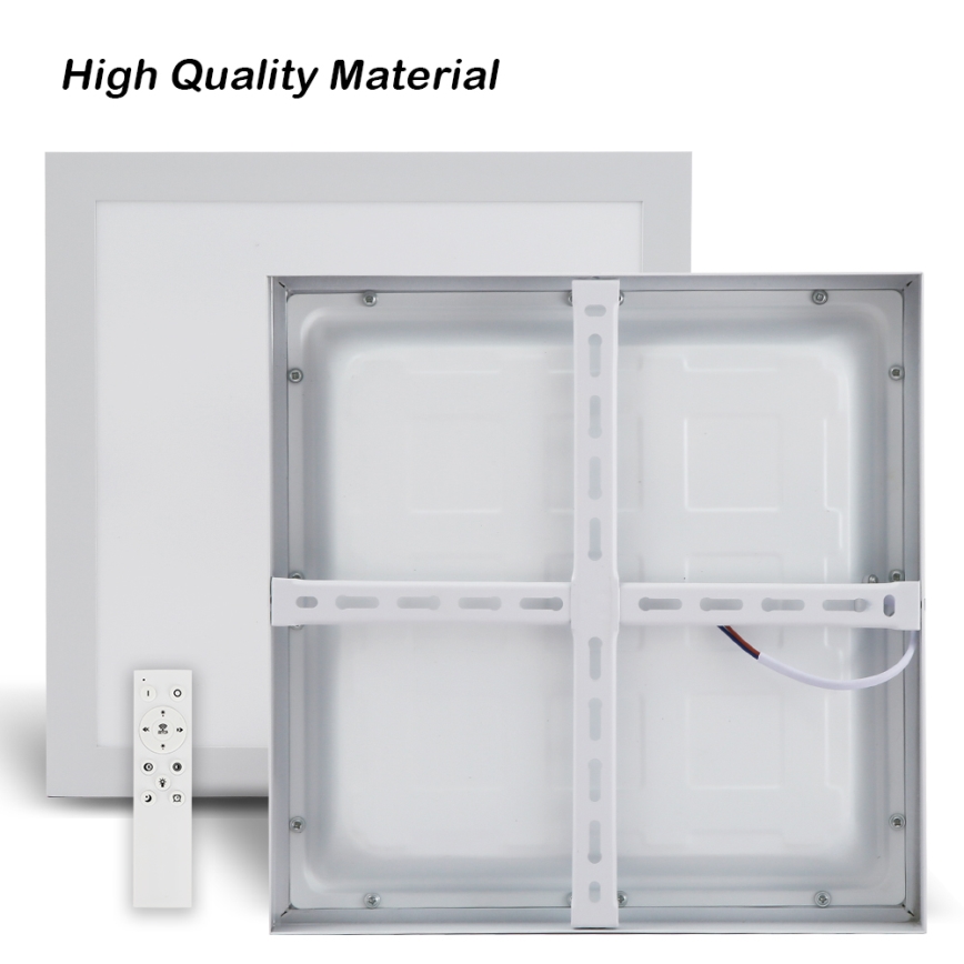 Brilagi - Dimmelhető mennyezeti fürdőszoba lámpa FRAME SMART LED/24W/230V 30x30 cm 3000-6000K IP44 fehér + távirányító