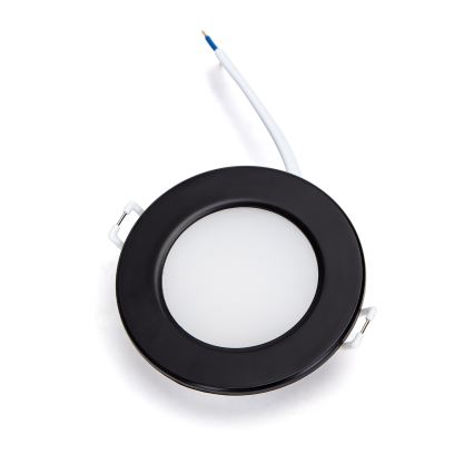 Brilagi - LED fürdőszobai beépíthető lámpatest LED/9W/230V 4000K fekete IP65