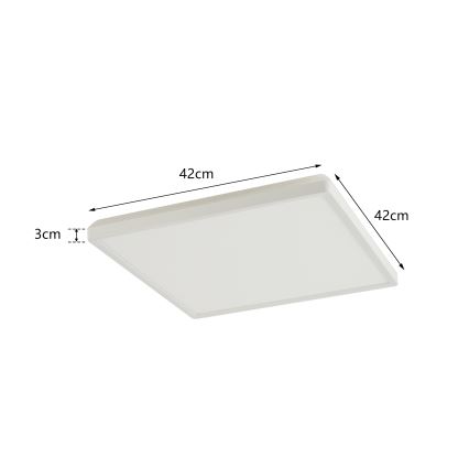 Brilagi - LED Fürdőszobai mennyezeti lámpa ULTRA SLIM LED/24W/230V 42x42 cm fehér IP54