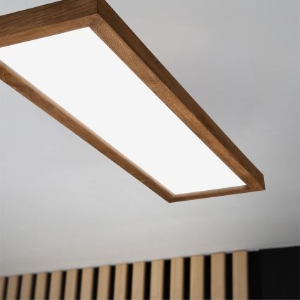 Brilagi - LED fürdőszobai mennyezeti lámpatest WOODY FRAME LED/50W/230V 120x30 cm IP44 tölgy/cseresznye