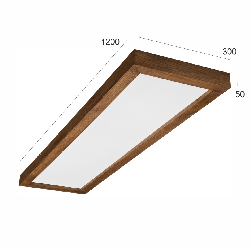 Brilagi - LED fürdőszobai mennyezeti lámpatest WOODY FRAME LED/50W/230V 120x30 cm IP44 tölgy/cseresznye