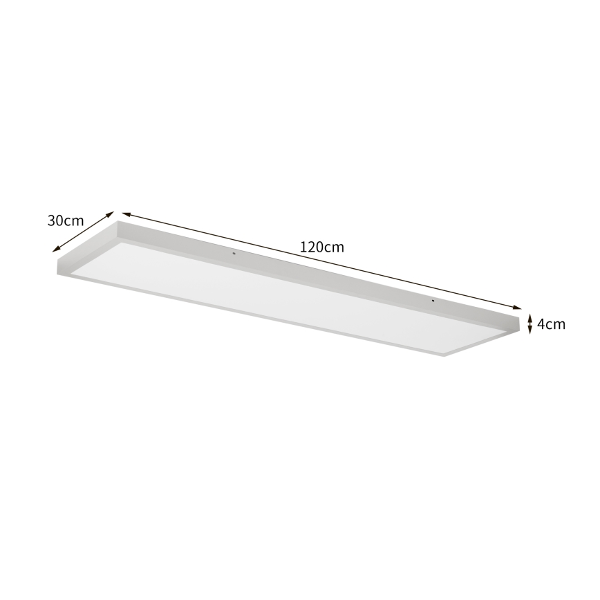 Brilagi - LED fürdőszobai mennyezeti lámpatest FRAME LED/50W/230V 3000/4000/6000K 120x30 cm IP44 ezüstszínű